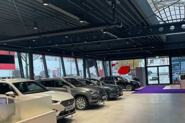Umbau eines Audi-Autohauses zu Cupra in Hamburg